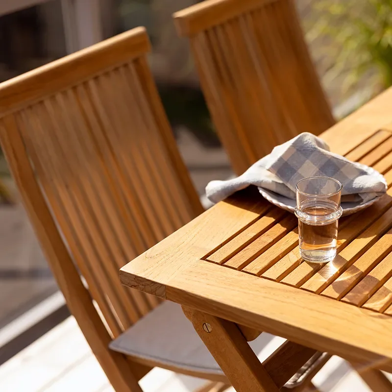 Turin matstol natur teak 