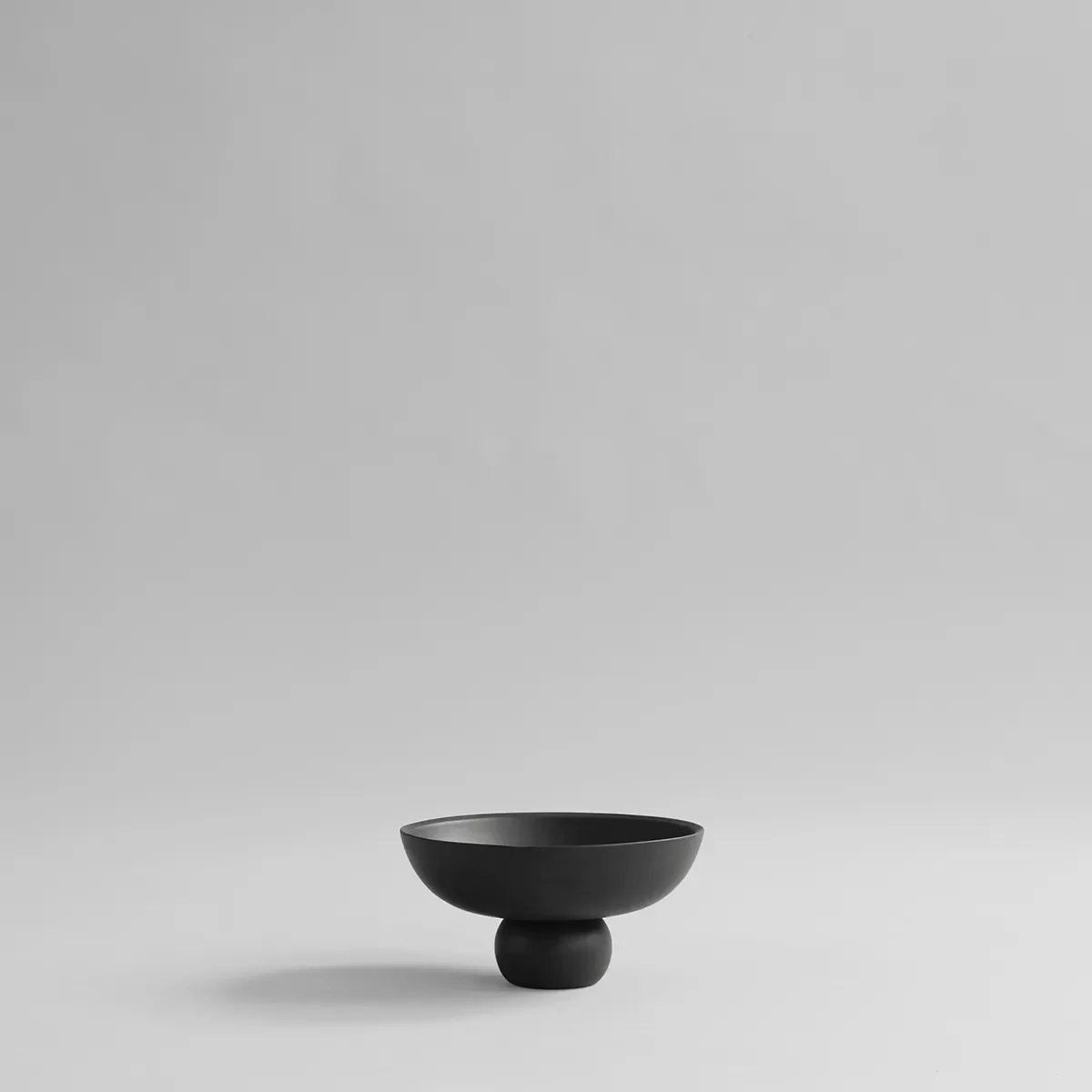 Handmålad dekorationsskål Baburu Mini Black Ø 20 cm