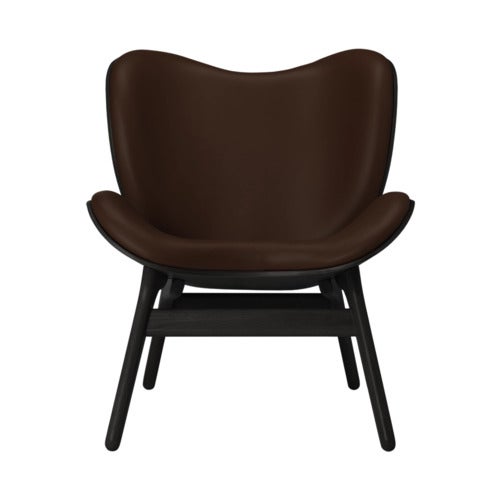 A Conversation Piece Loungestol Black Oak/Hope Leather Brown
