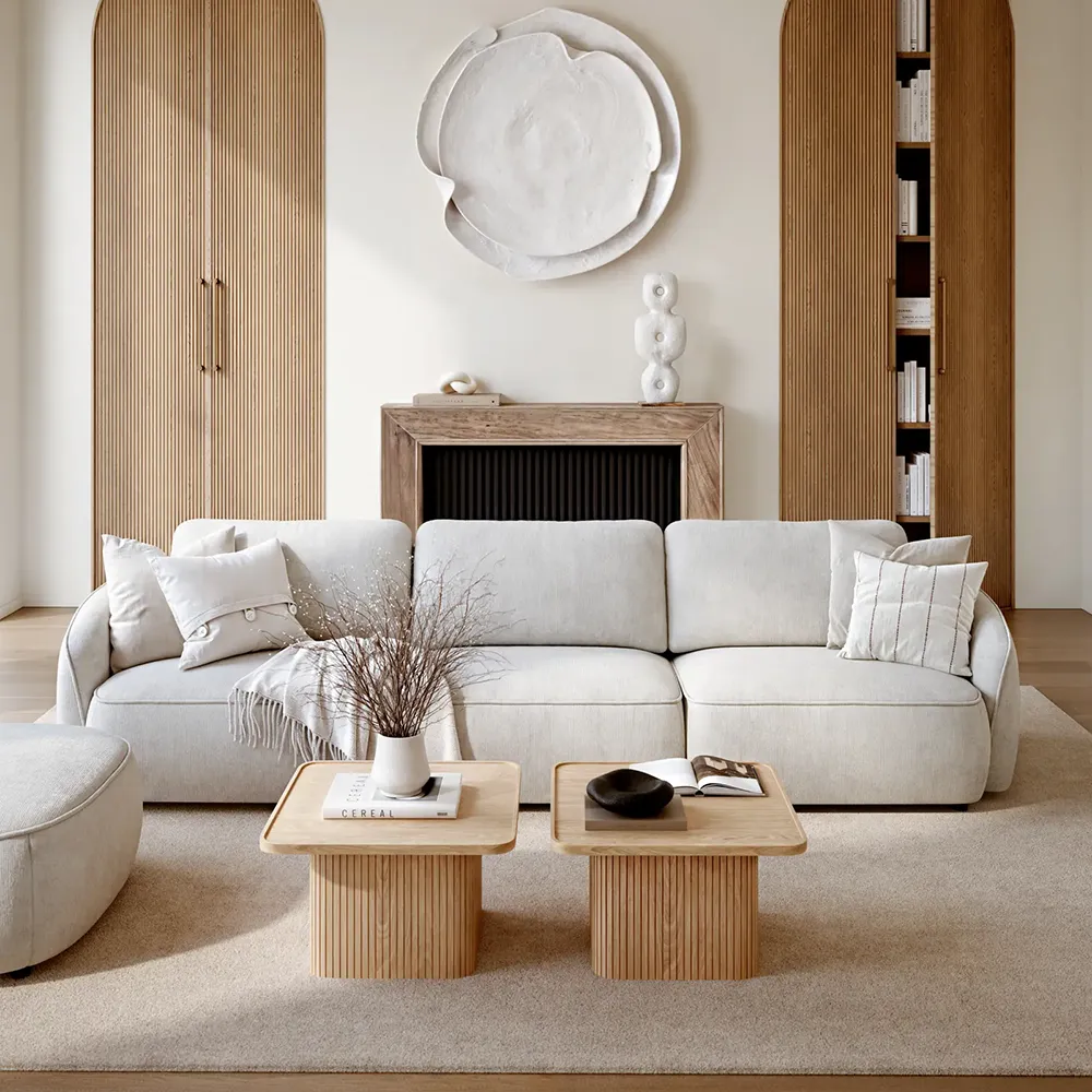 Sullivan soffbord 60x60 cm vitpigmenterad