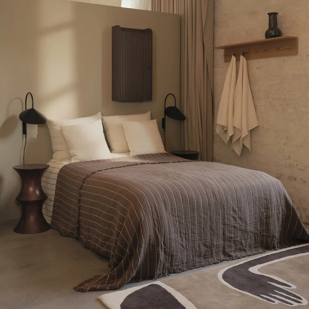 Aires Överkast 250x240 cm Stone