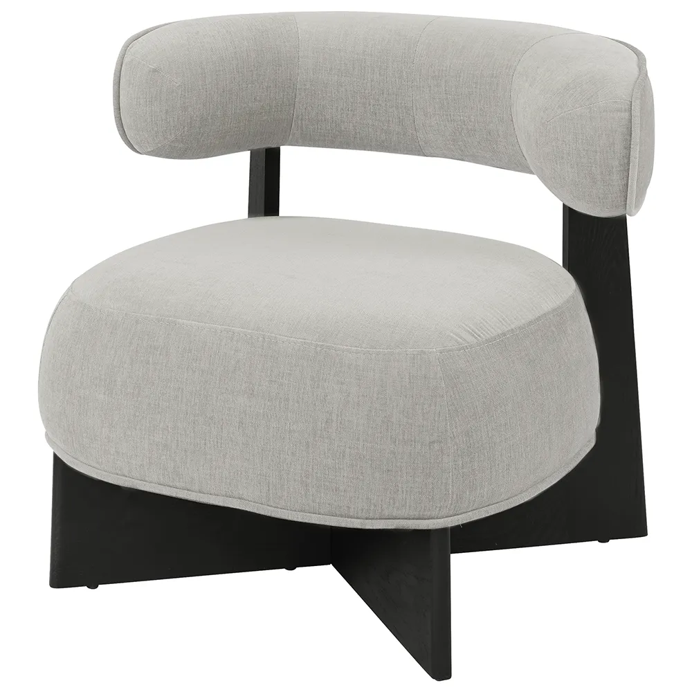 Porto tygfåtölj Hailey shell