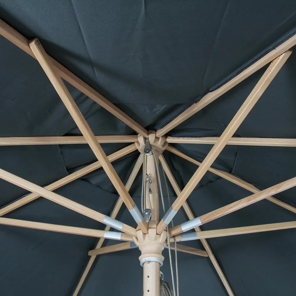 Reggio träparasoll 300 cm  FSC grå 