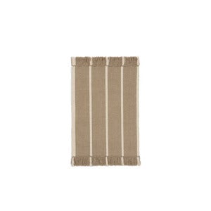 Calm Kelim Matta 50x70 cm - Dark Sand/Off-white