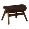 A Conversation Piece Ottoman Fotpall Dark Oak/Umage Leather Brown
