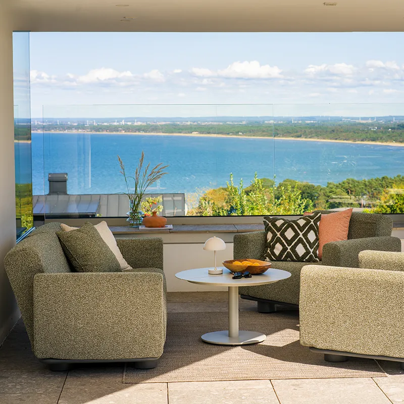 Peace lounge 46 soffbord 80 cm ljusgrå 