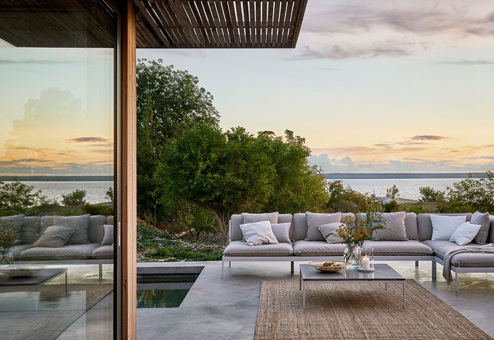 Bönan Fotpall Mörkgrå exkl. dyna 