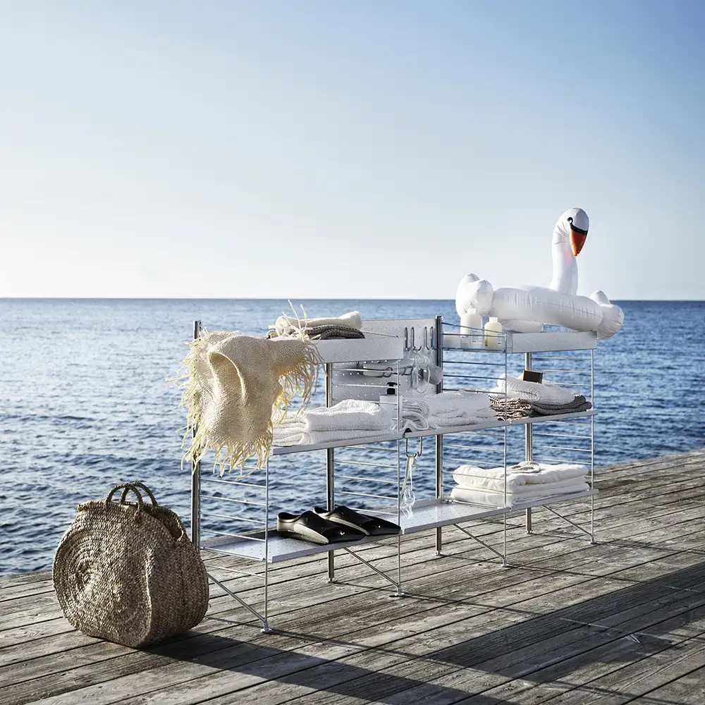 Fristående stolpe Galvaniserad