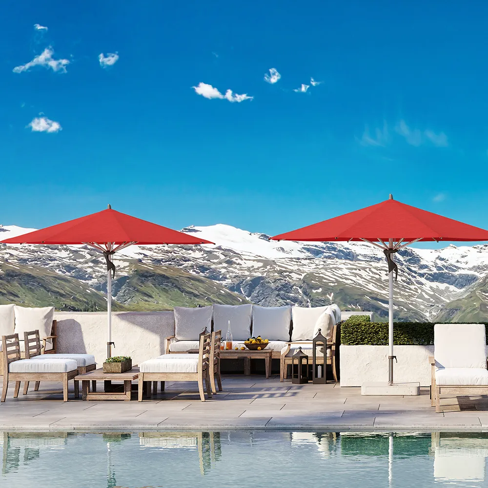 Fortero 350 cm parasoll alu Cat.5 579 Pistachio