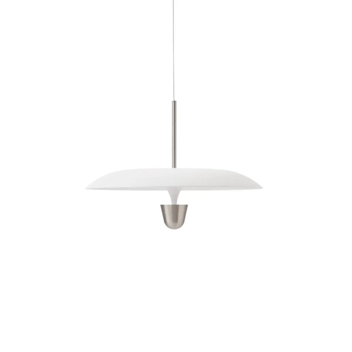 Kantarell Pendellampa Ø55 Nickelmonterad
