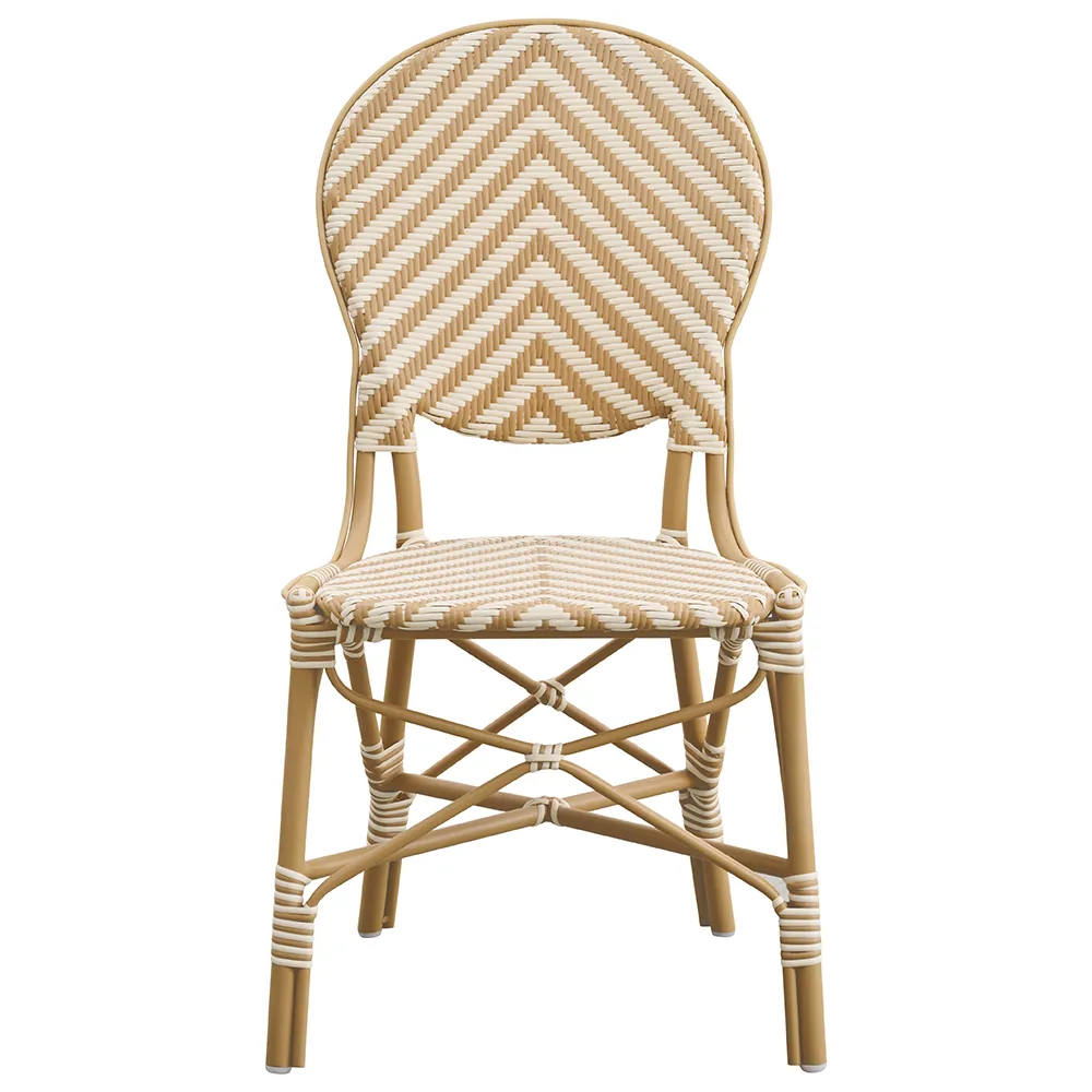 Isabell outdoor matstol ivory/honey