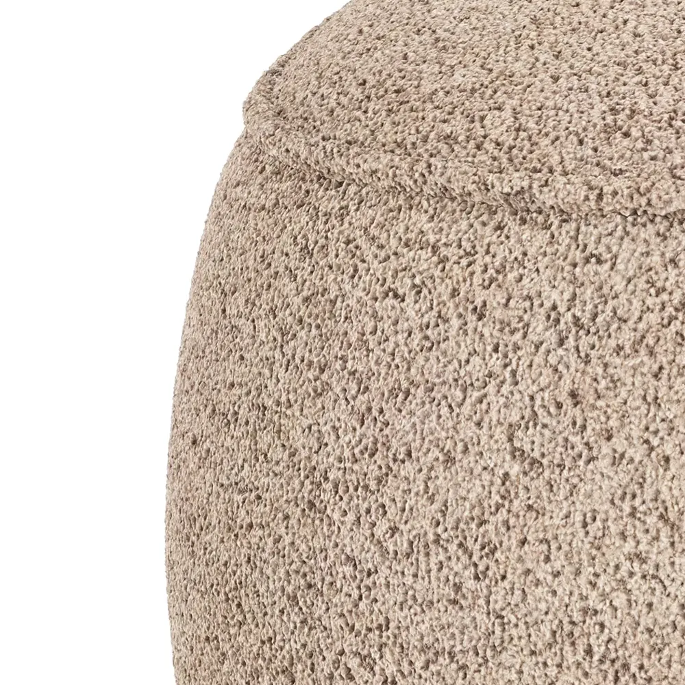 Norris fotpall ljusbeige tyg Anna ljusbeige 