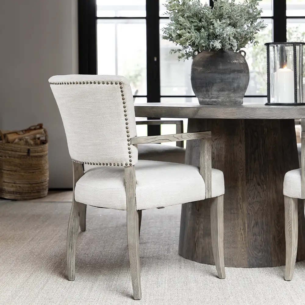 JOSH matbord Ø170 silver back