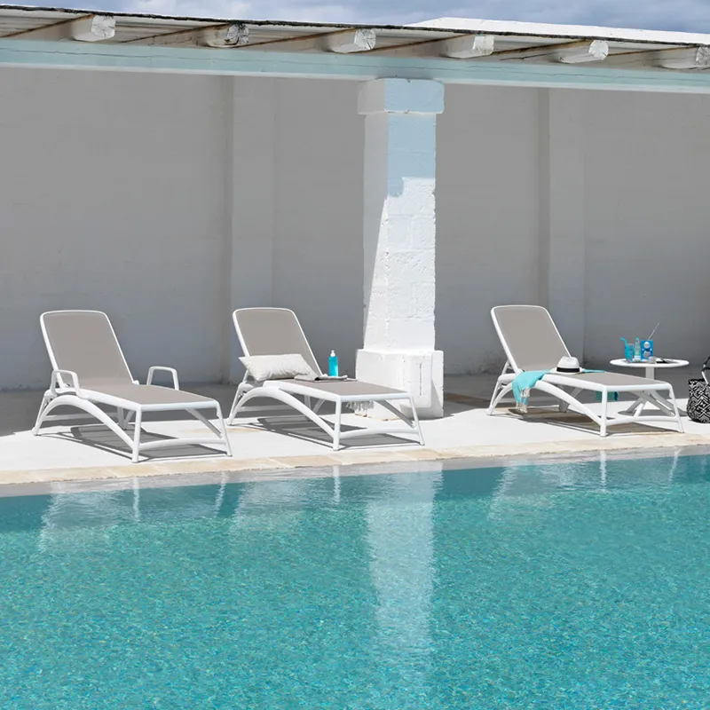 Atlantico solsäng White-Tortora