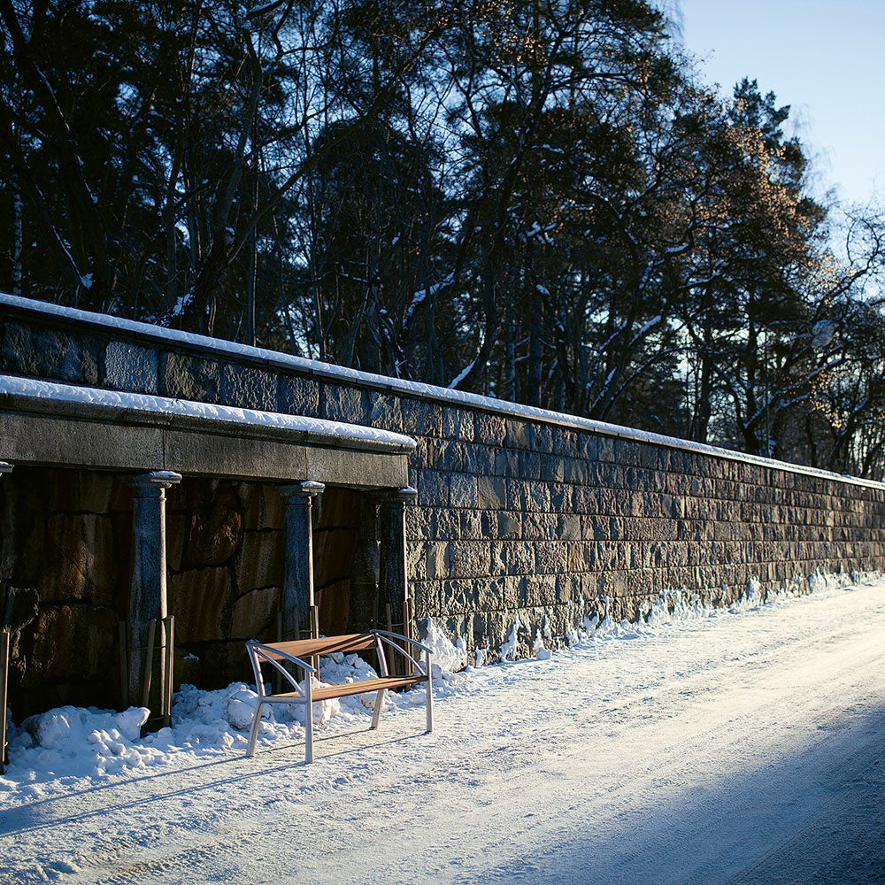 Vasa soffa natur / grönlackerad furu