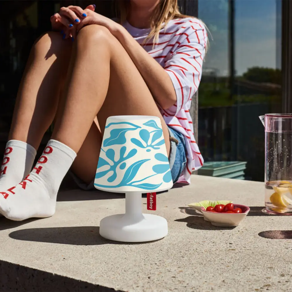 Cooper cappie lampskärm blue leaf