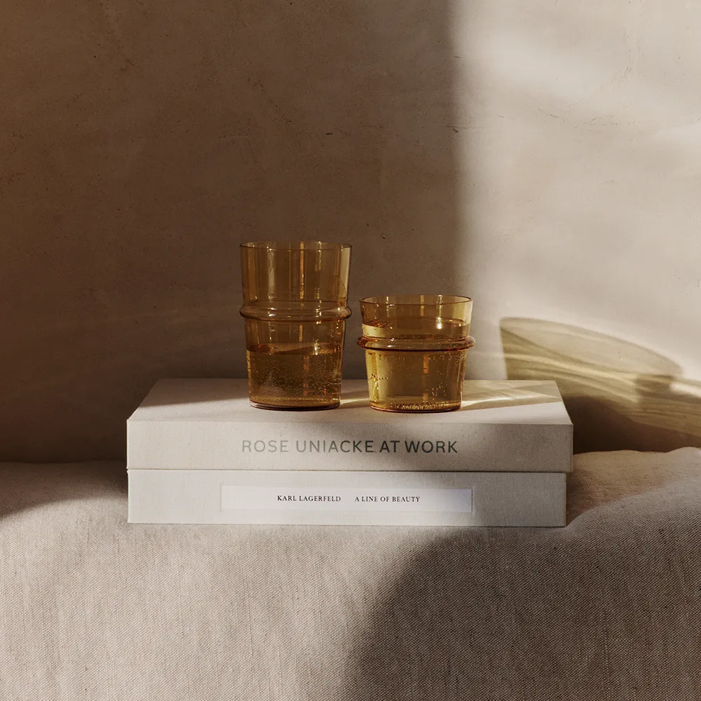 Boya Lågt dricksglas 2-pack - Yellow