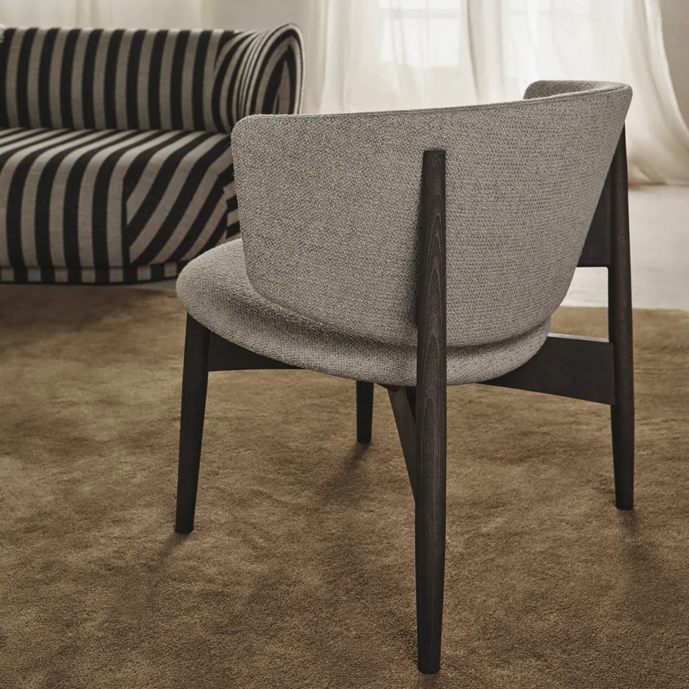 Herman Loungestol Boucle - Beech/Sand