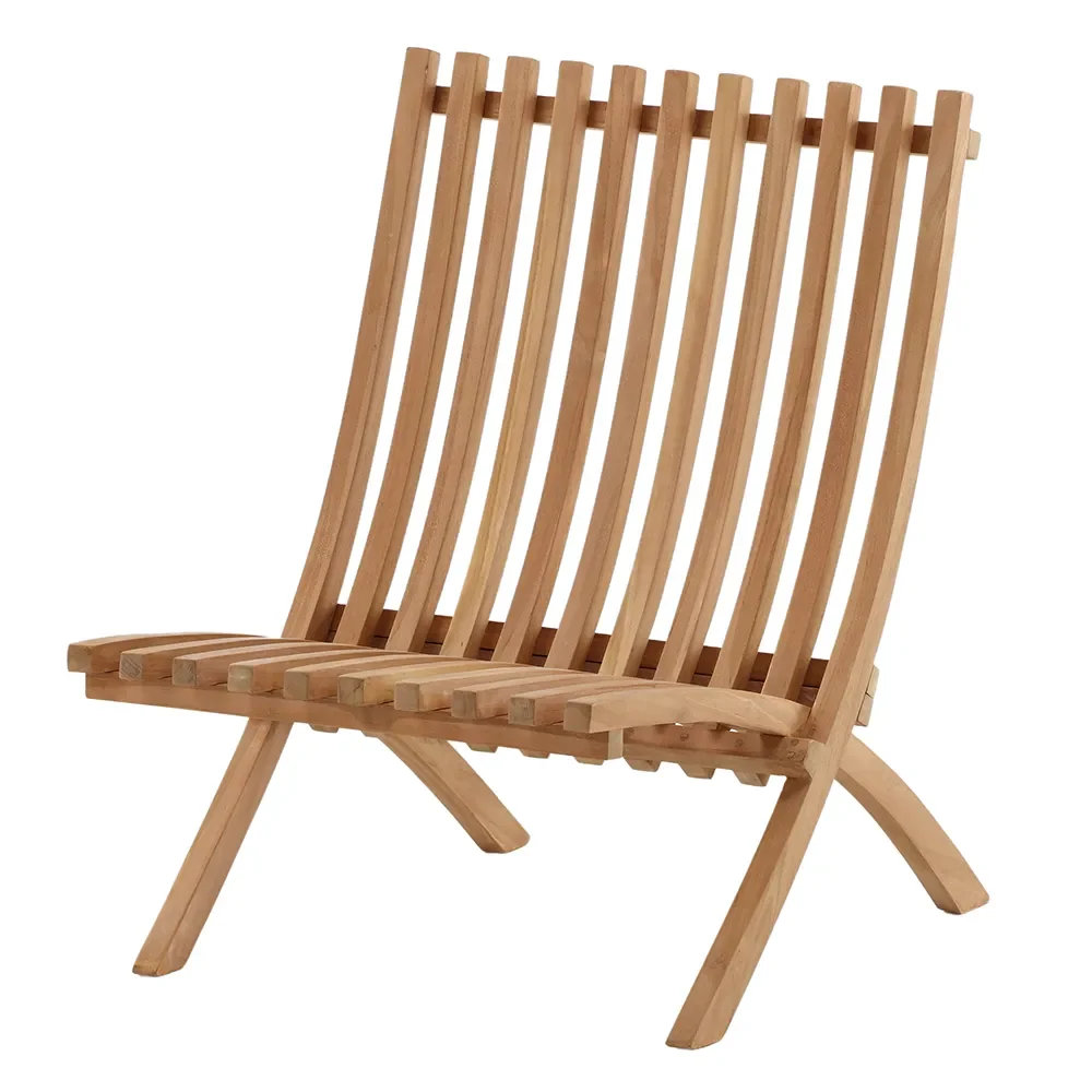 Kenya Sissor Loungefåtölj Teak 2-pack 