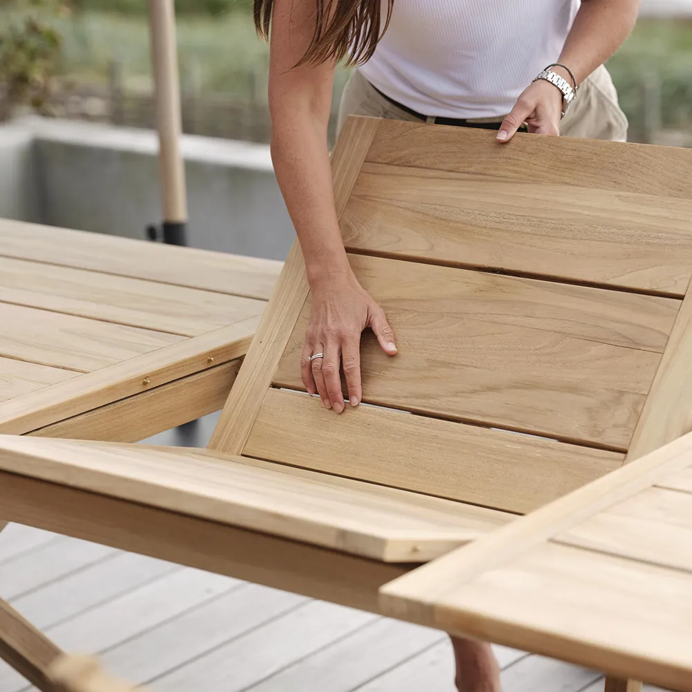 Brutus Matbord 100x200-265 cm teak