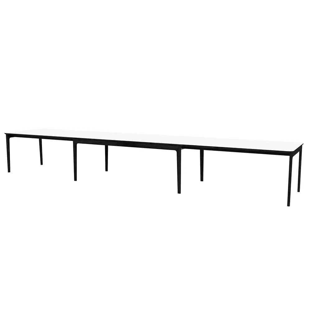 Sm27 Bord Svart Ek Lack/Vit Laminat 