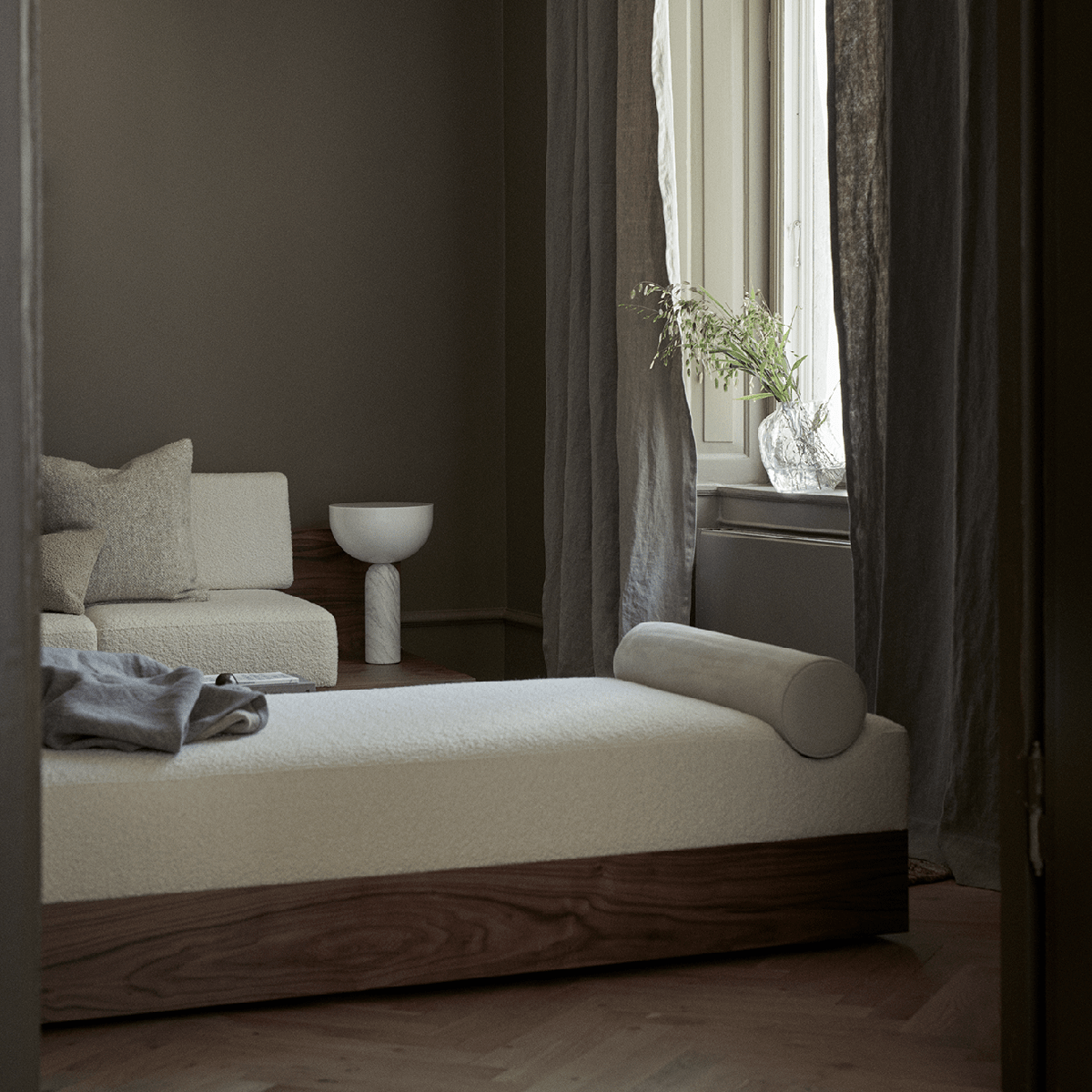 Kizu Bordslampa Large Vit Marble EU