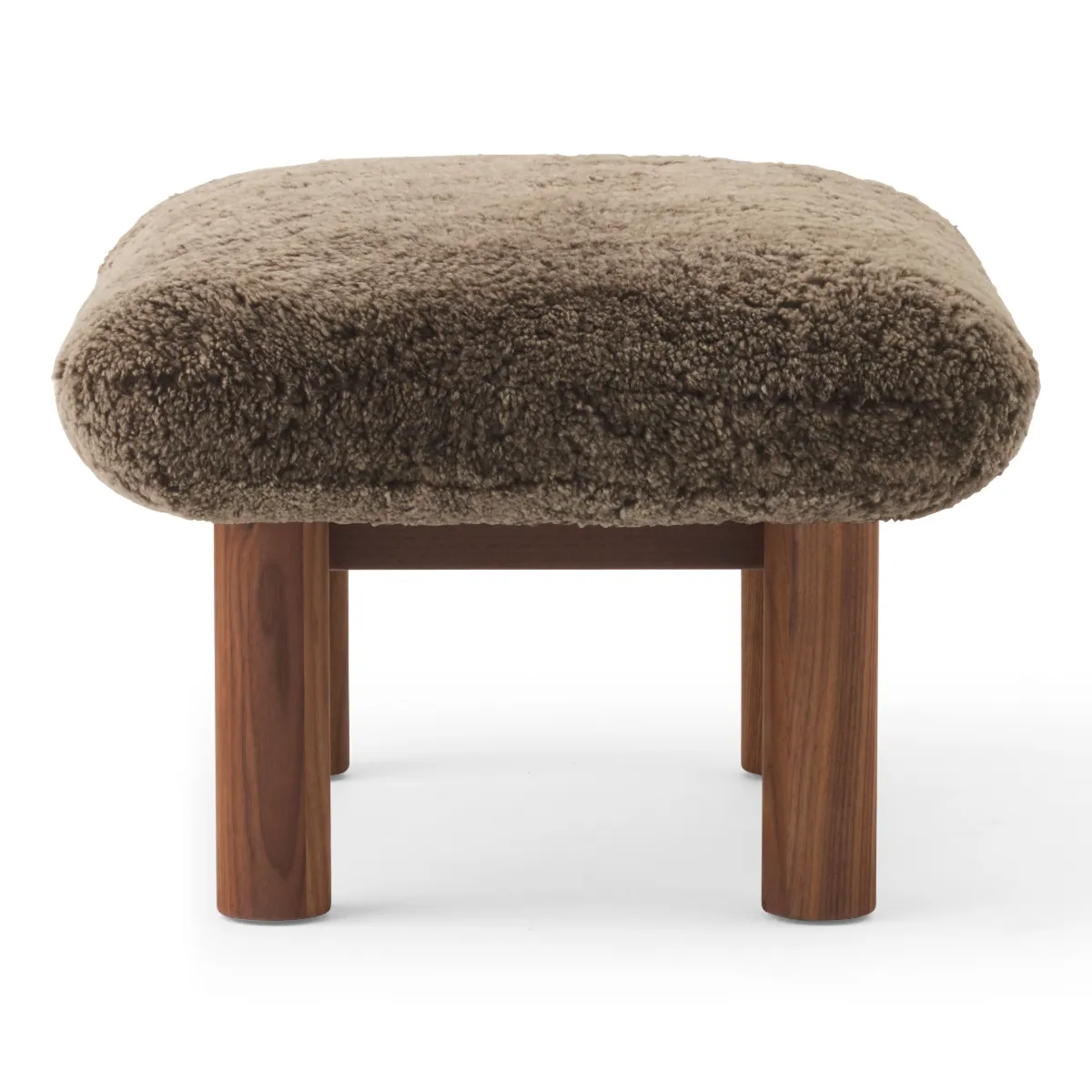 Brasilia pall massiv valnöt, Sheepskin Nevotex Root