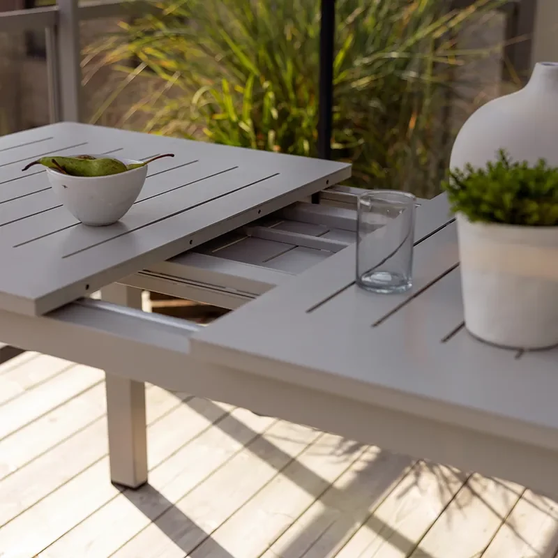 Lomma matbord 80x132-192 cm Light grey