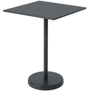 Linear Steel Barbord 70x70 h: 95 cm Anthracite Black 