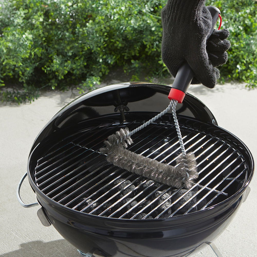Tresidig grillborste 30 cm 