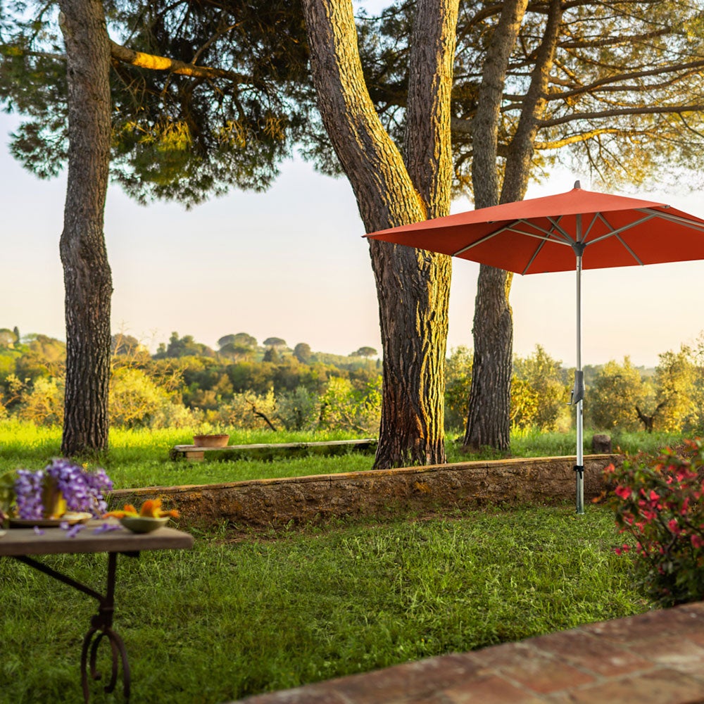 Alu-twist parasoll 240x240 cm cm offwhite 