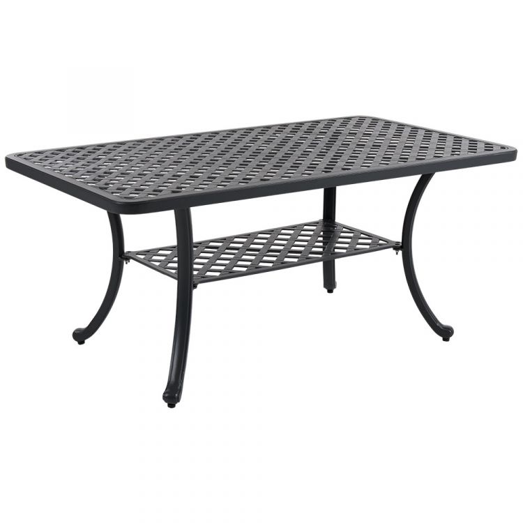 Arras soffbord 70x125  cm antracit 