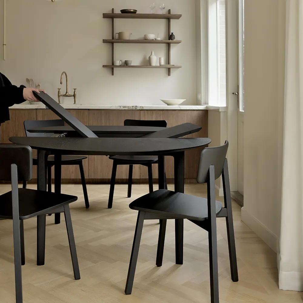 Casale Matstol Ek svart