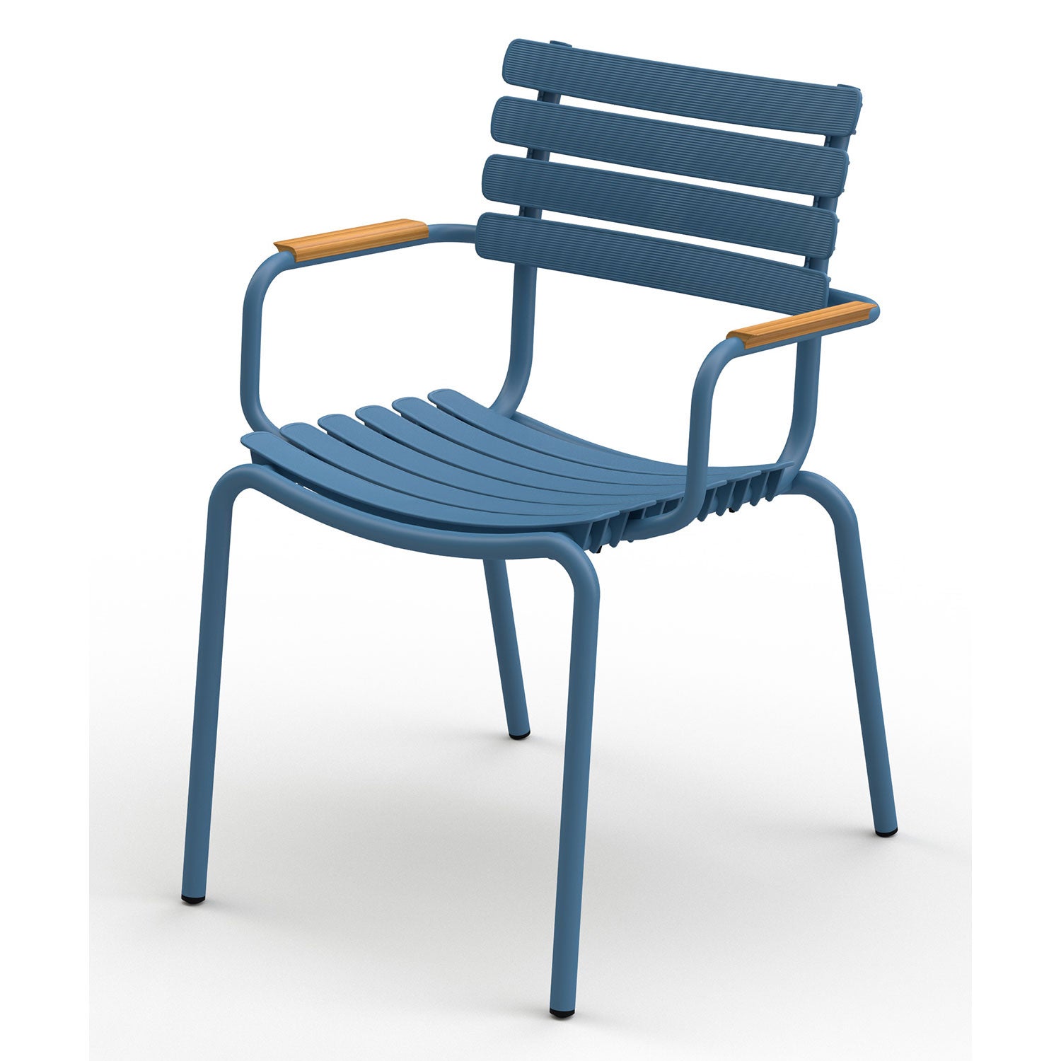 ReCLIPS matstol Blå / Blå Aluminium Bamboo