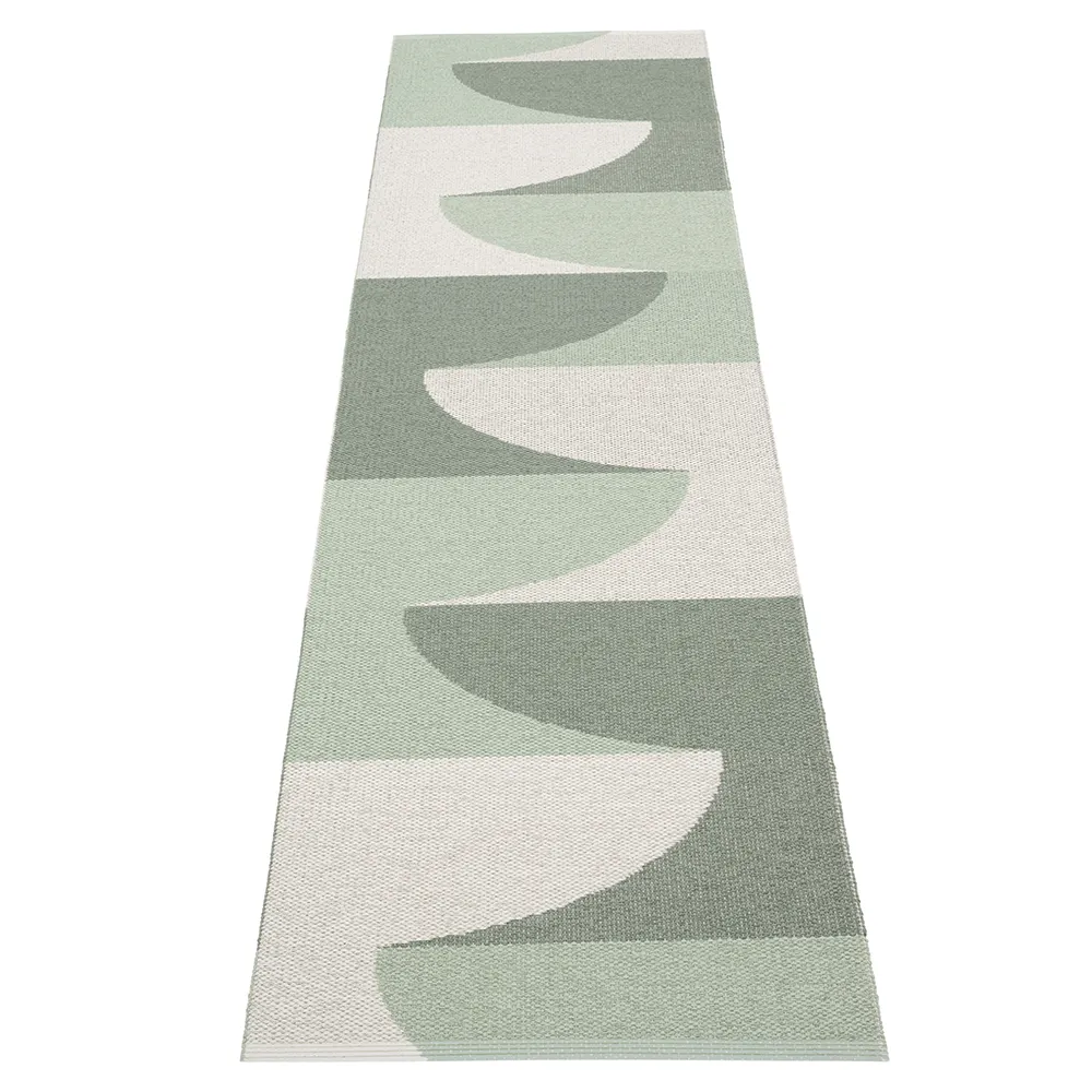 Hill matta Army/Misty Mint/Fossil Grey 70 x 270cm