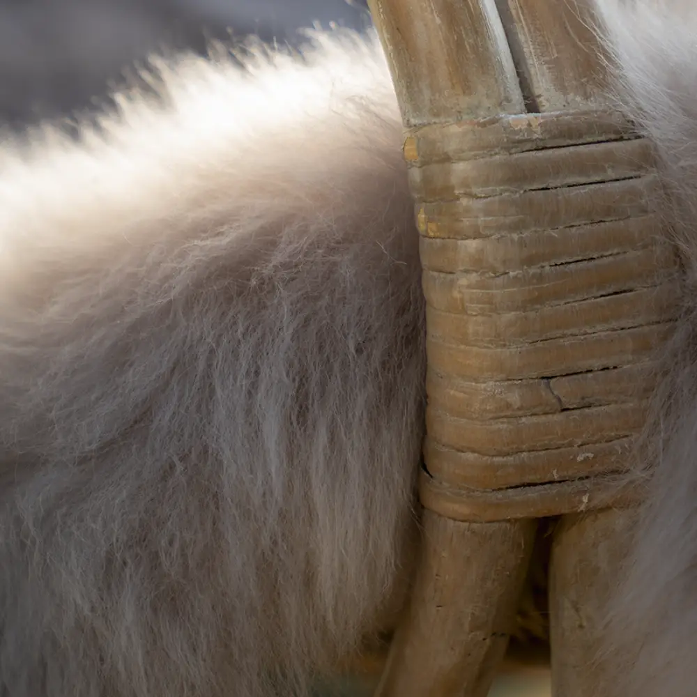 Vilma Fårskinn Grå