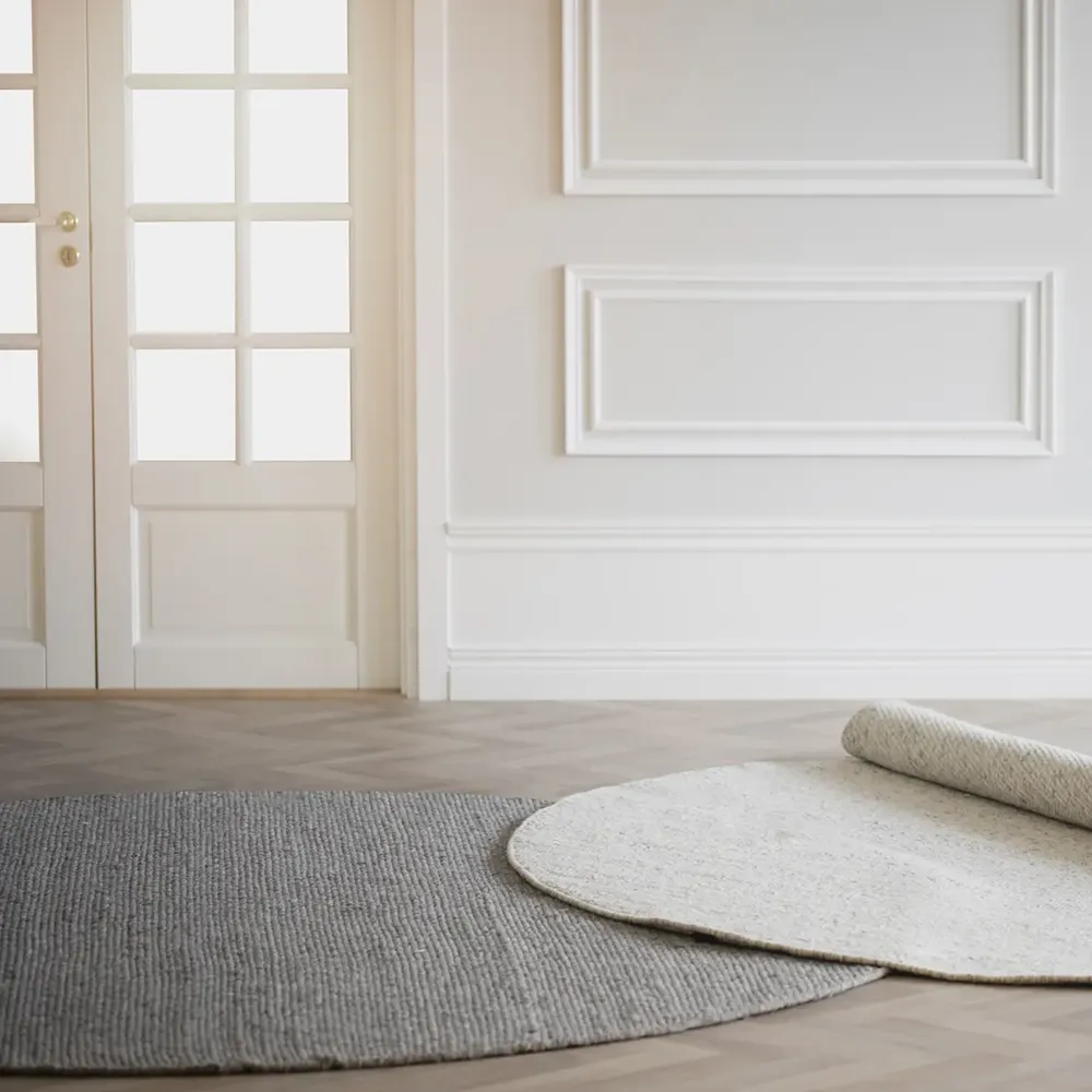 Auckland matta Ø250 cm natur