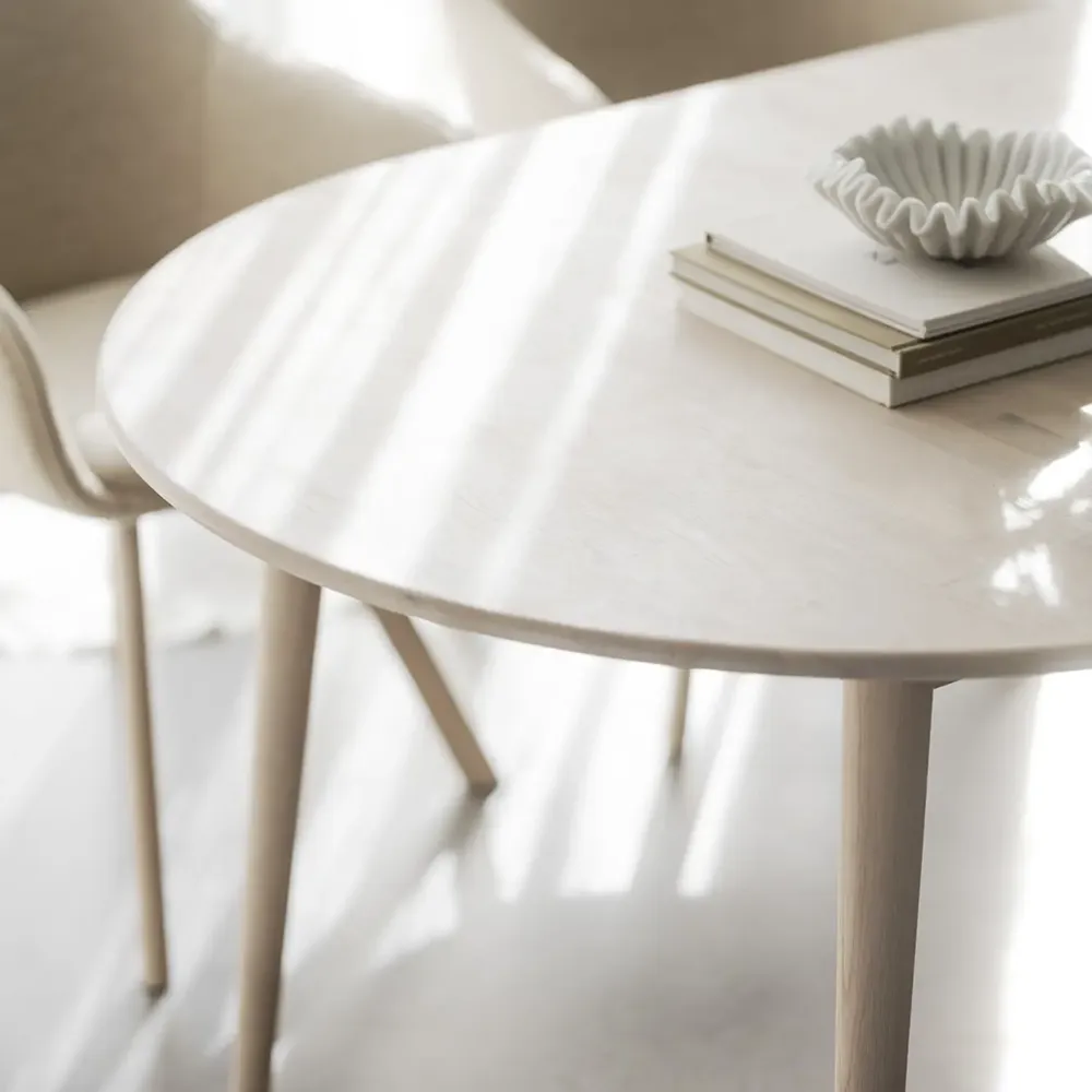 Tyler matbord ovalt 170-210x705 cm vitpigmenterad ek