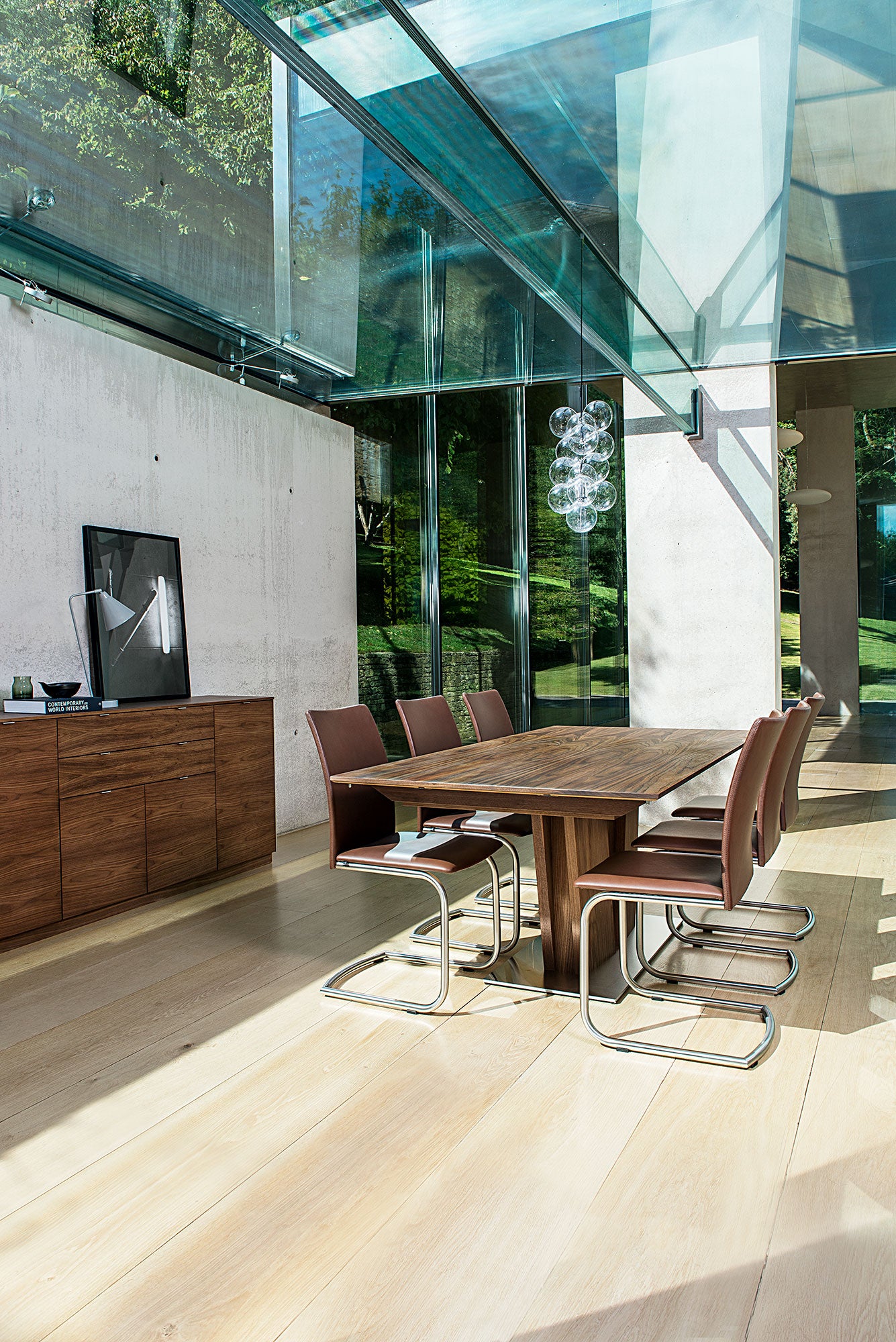 Sm39 Bord Valnöt Lack 200-300X100X74Cm 