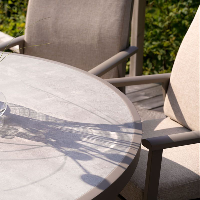 Samvaro matbord 140 cm khaki/sand 