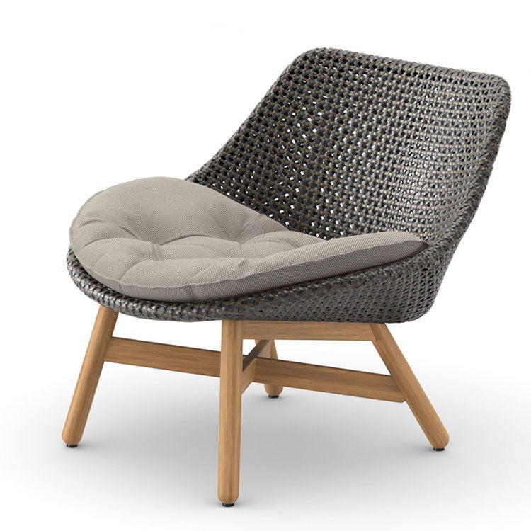 MBRACE clubfåtölj teak / konstrotting 