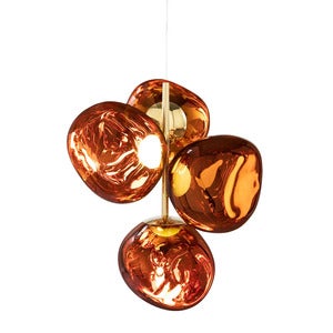 Melt Chandelier Mini Takkrona Copper LED
