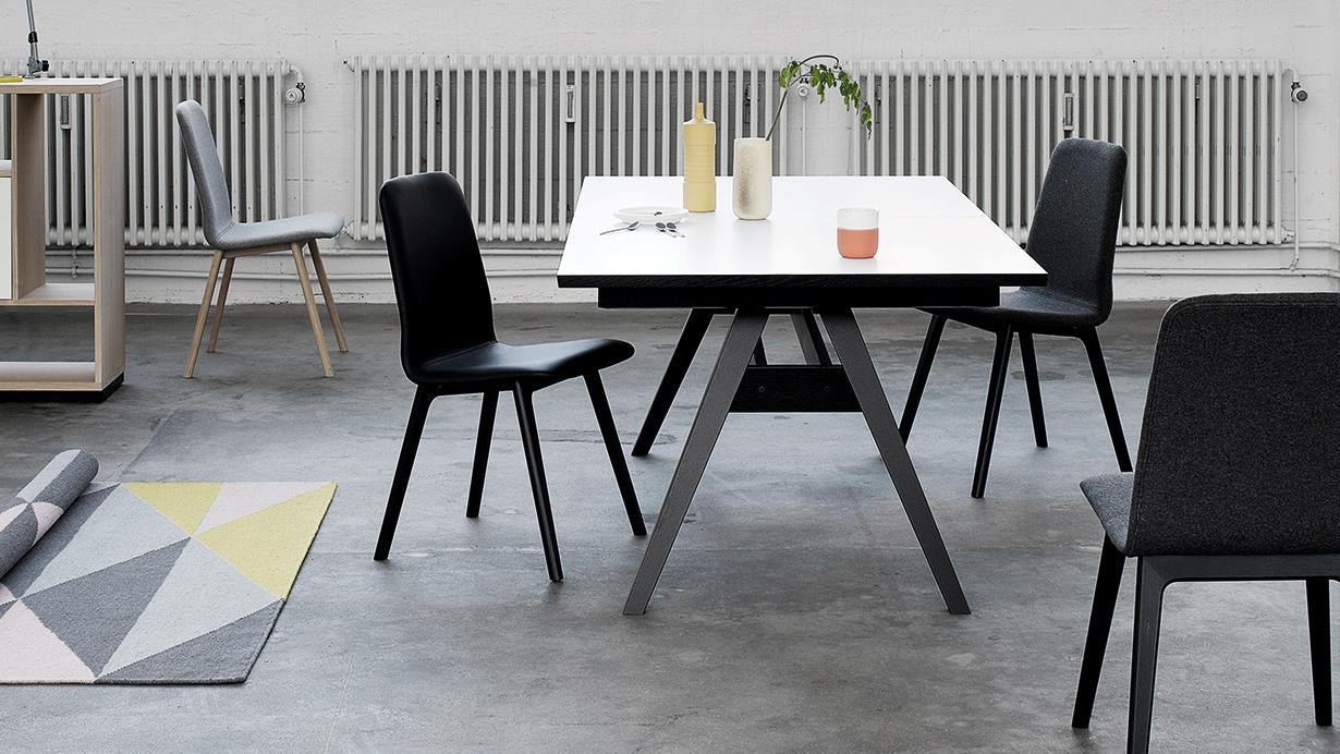 Sm92 stol med läder