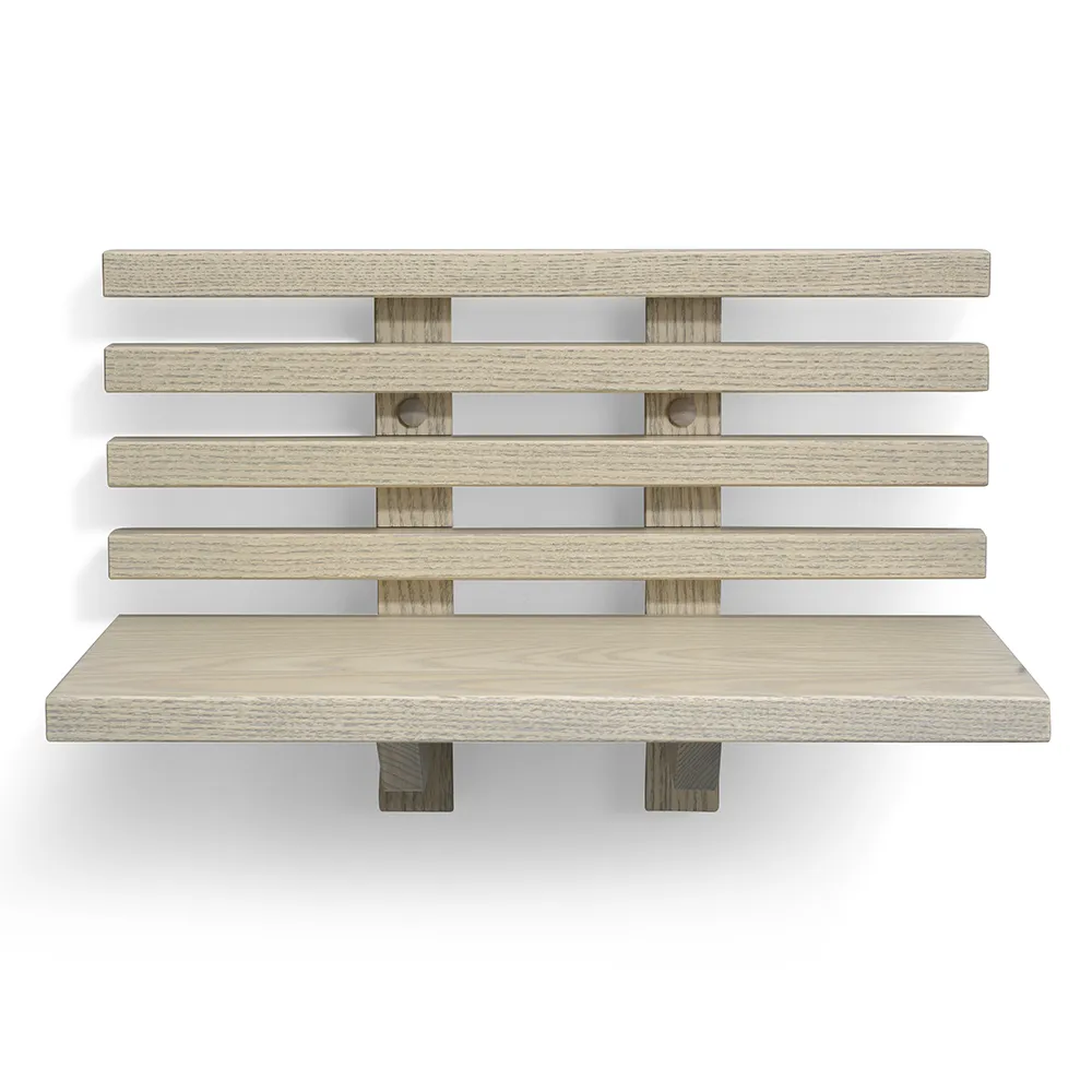 Zece Sängbord Gråoljad Ask