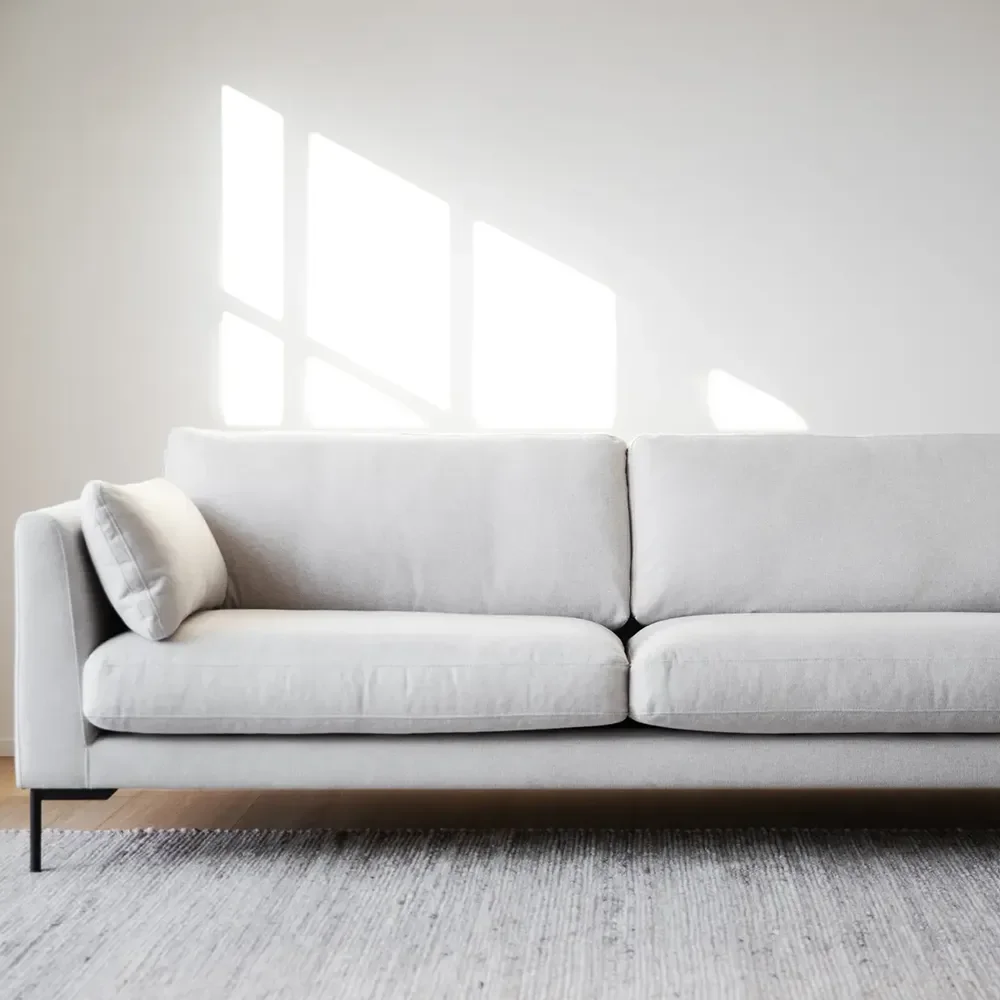 Corwin 3-sits soffa tyg Rita Ljusbeige