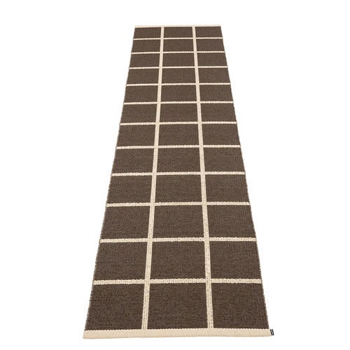 Vävd Matta Criss Dark Brown 70x300 cm