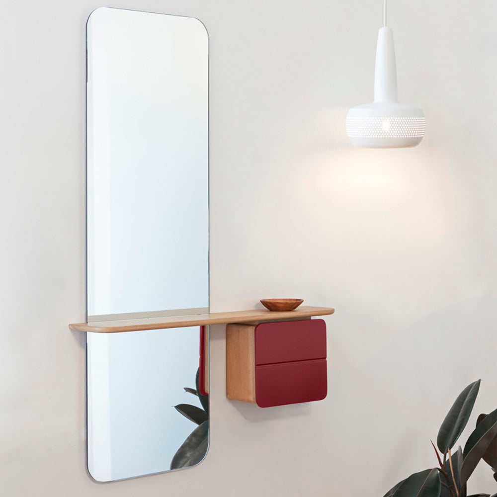 One More Look Spegel Ek/Ruby Red