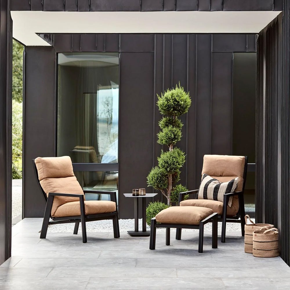 Slide fotpall Svart/Cinnamon Gold