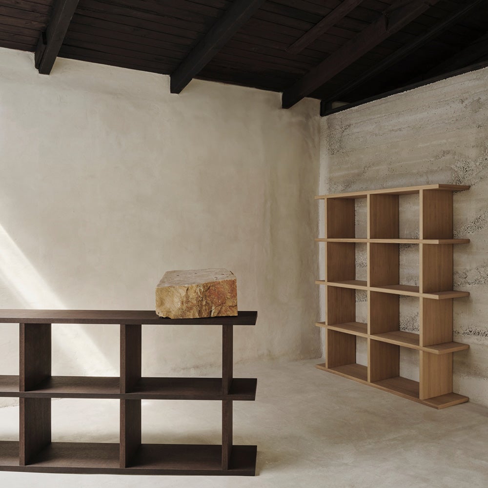 Kona Bokhylla 3x2 - Mörkbetsad ek