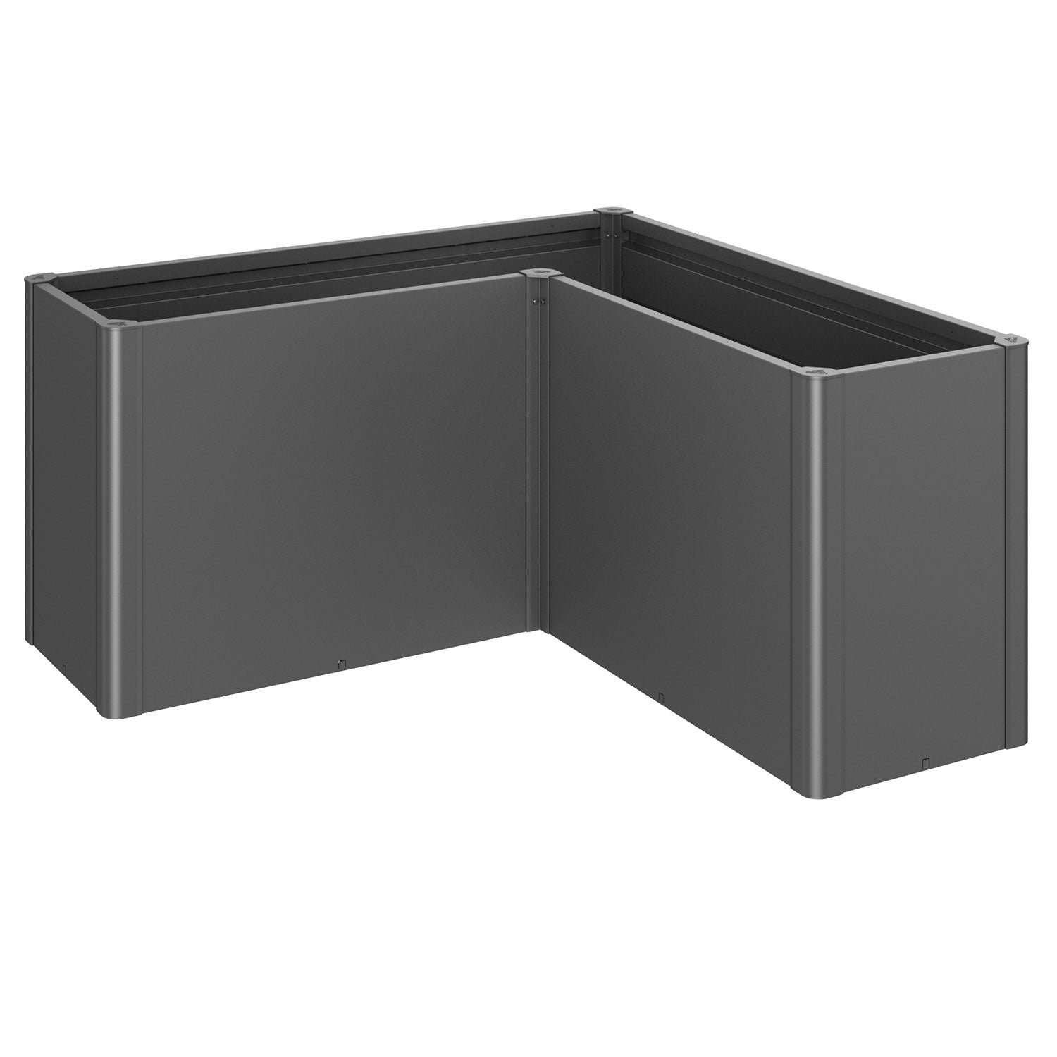 Belvedere planteringsbädd maxi storlek l150 metallic mörkgrå